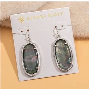 Kendra Scott Elle Bright Silver Black MOP